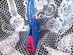 blue pink purse b